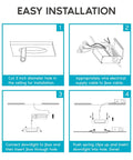 Easy installation guide for Lit 3 Inch Square Ultra Thin LED Recessed Light With Junction Box Kit Dimmable Wafer Fixture 8W 540 Lumens