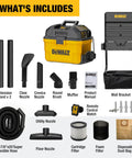 Heavy-Duty Wall-Mount Wet-Dry Vacuum For Garage And Shop, 6 Gallon Capacity, 5 Peak HP Motor, DXV06G Beast Mode parts list