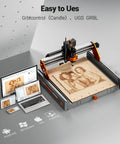 Heavy Hitter Desktop CNC Router Machine With 300W Spindle And Killer 0.01mm Precision Smart 4 Axis Controller carving wood with computer interface