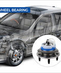 Front Wheel Hub Bearing Assembly 5 Lug With ABS Compatible With Chevy Impala Monte Carlo Cadillac DTS 2005 2010 diagram