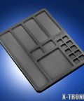 Black silicone mat for 75 Watt Soldering Station Kit With Mini Mag Lamp And 4 Helping Hands Dual Digital Displays