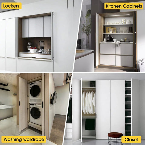 18 Inch Pocket Door Slide Kit Set Of 2 for space-saving cabinets and closets with smooth soft close mechanism.