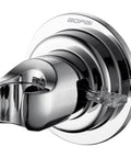 Sturdy Chrome Suction Cup Shower Head Holder For Handheld Showers No Drill Required Easy Peasy Install On Flat Smooth Surfaces