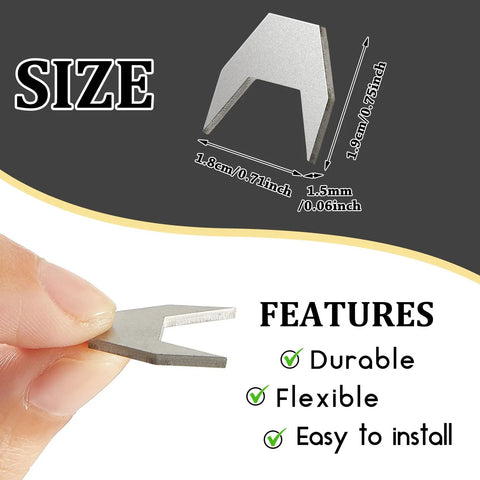 Heavy Duty Metal Drawer Stops For Dresser Track Guide Glides 24 Pack, alloy steel size details, easy to install features.