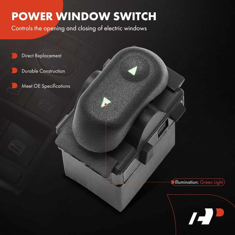 Power Window Switch That Fits Ford F150 Crown Victoria Expedition Mercury Grand Marquis Lincoln Mark LT Front And Rear Passenger Side Replacement 5L1Z14529BA 2L1Z14529AAB