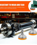Rock Steady Adjustment And Zero Wiggle Room For Heavy Machinery Support Heavy Duty Leveler Feet with non-slip rubber bases for milling machines.