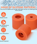 Silicone Bed Leveling Mounts For 3D Printer 12 Pack Solid Column Heatbed Stabilizers Replacing Springs 16mm Height, silicone material