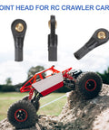 M3xL27mm 2.5mm Center Hole RC Plastic Ball Joint Rod Ends Link Set Pack Of 10 Black For Crawler Steering Linkage Upgrades And Replacement Parts Durable High Strength Plastic Construction For Tough Off Road RC Crawlers And Precise Steering Response, RC crawler joint heads
