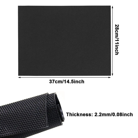 Beefy 2.2Mm Rubber Sole Pad For Shoes Black Free Cutting Repair Sheet Abrasion Resistant Heel Patch For Women And Men