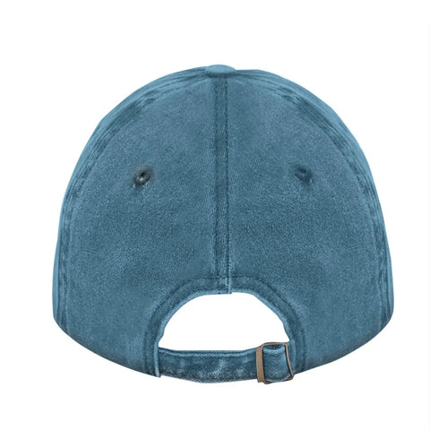 Back view of Relaxed Fit RV Camper Hat For Men With Tow It Vibe Vintage Camping Truck Cap showing adjustable strap