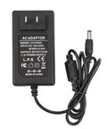Front view of Plug And Play 12V 2.5A Universal Power Adapter 100-240V To DC 12V 30W Charger With 3.6 Ft Cable
