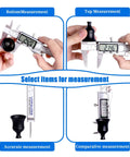 Pro Grade Digital Caliper With Stainless Steel Build, Large LCD Screen, IP54 Splash Proof, Auto Off, 6 Inch 150mm Vernier Micrometer Caliper Tool For Accurate Measurements displayed measuring various items