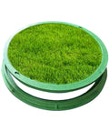 Heavy Duty Invisible Resin Manhole Cover And Frame For Lawn And Garden Weatherproof Round Drainage Cover 39.4 Inch Diameter