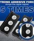 Aluminum 4 Inch Vise Jaws Pads And Nylon Soft Vise Jaws For Bench Vise Magnetic Jaw Covers Non Scratch Protection 4 Inch Fit 2 Pairs For DIYers And Car Buffs, black magnetic jaws
