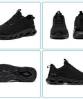 Lightweight Steel Toe Work Shoes For Men, Safety Sneakers Built To Handle The Grind With Cushioned EVA High Rebound Sole