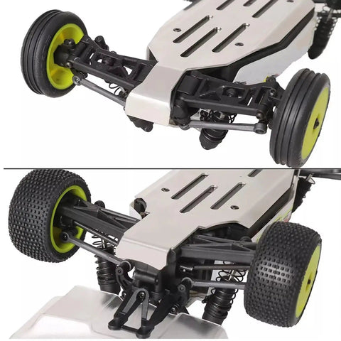 Stainless Steel RC Car Chassis Frame Upgrade For 1/24 Micro Buggy 2WD CNC Machined Lightweight And Beefed Up Guard Plate Kit