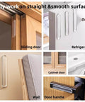 Clear Wall Protectors 6 Pack For Furniture Fridge Door Stopper With Strong Adhesive Backing shown on various surfaces