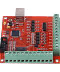 4 Axis CNC Motion Controller Board For Stepper Or Servo Motors 100KHz High Speed USB Drive Controller with green ports