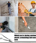 One Inch Trowel And Square Masonry Tool Forged Steel Built Tough For Concrete Plaster Stucco Glazing Patch Work And Archaeology in use