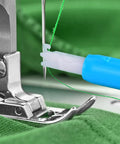 Automatic Needle Threader For Sewing Machines 6 Pack Blue And White Hicarer Needle Inserter Tools in action