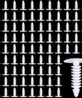 Top Notch Heavy Duty Christmas Fasteners And Vapor Barrier Clips In 1 Inch White, 500 count nylon clips for insulation and moisture barriers.