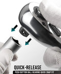 3 Piece Ratchet Set With 1/4 3/8 And 1/2 Inch Drive Ratchets 72 Tooth Quick Release Reversible Socket Wrench CR V Handle detail
