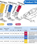All In One Quick Disconnect Piggyback Spade Connector Kit For 22 10 AWG Wires, 3 color models, 30 semi-insulated terminals