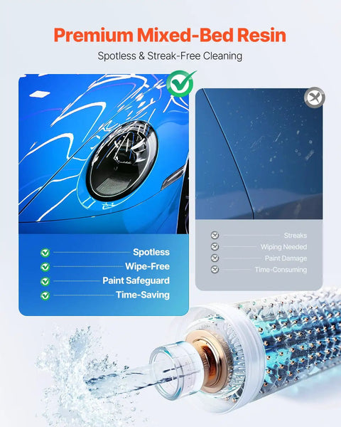Close-up of Deionized Water System For Car Wash With Integrated TDS Meter And Dual Outlet Mode Delivers Spotless Water And A Streak Free Finish