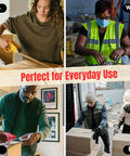Heavy Duty Packing Tape For Moving And Shipping Boxes - Ultra Strong Adhesive Shipping Tape, 2.2 Mil Thick, 2 Inch Wide Mailing Tape, 36 Rolls, About 1980 Total Yards being used by different people in various settings including home, warehouse, office, and express delivery