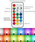 Remote control for Color Changing LED Candelabra Bulb With Remote, 12 Color Modes And Cool White 5000K, 560 Lumen, 5W E12 Small Base