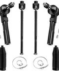 Front Tie Rod End Kit For Silverado 1500 And Sierra 1500 1999 2006 Fits 2WD Rack Steering Includes 4 Inner Outer Tie Rod Ends With Boots EV370 ES3492 6 Pc