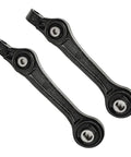12 Piece Front Upper Control Arm Suspension Kit For 2011-2014 Chrysler 300 RWD, 2011-2014 Dodge Challenger RWD, And 2011-2014 Dodge Charger RWD, Includes Left And Right Upper Arms With Ball Joints, Ready For Install, black steel control arms with ball joints