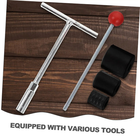 Water Stop Pin Tool With Wrench For Quick Plumbing Leak Fixes And Damage Prevention Durable Pin System Easy To Use Plumbing Kit on wood surface