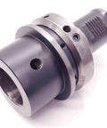 Close-up of 50mm ID Boring Bar Tool Holder with VDI 50 Shank and slant turn setup, metal finish, for CNC Mills and ATC 35 Machines BR11168CH5.