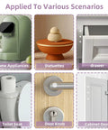 300 Piece Clear Rubber Cabinet Bumpers And Drawer Stops Self Adhesive Furniture Glide Pads shown on various home items.