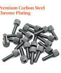20-Piece Rack Screws Hand-Twist Knurled Thumb Screws For Rack Mount Hardware Tool-Free Installation Chrome Plated Carbon Steel 10-32 By 5/8 Inch No-Screwdriver Needed Easy Quick Secure Mounting On Popular Rails