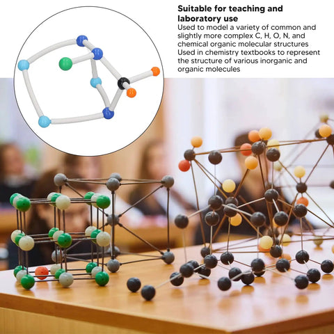 Molecular Model Kit For Chem Class, Dope 3D Colorful Models Of Tiny Molecules For Students And Teachers, Organic And Inorganic Chemistry Learning Tools