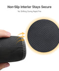 Close-up of the Gel Filled Slip On Recoil Pad For Shotguns And Rifles, showing non-slip texture and secure grip detail.