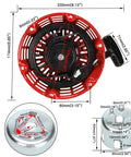 Recoil Pull Starter For Predator 196cc 212cc 6.5hp Coleman CT200U with dimensions and components shown