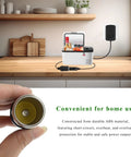 No Sweat Ac To Dc Converter 100 To 240 Voltage Ac To 12 Volt 2 Amp Dc 24 Watt Wall Plug Adapter connected to a portable cooler.