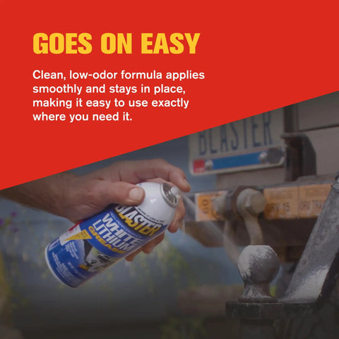 Applying Heavy Duty White Lithium Grease Spray For Metal Parts, Long Lasting Lubrication, Stays Put And Wont Run on machinery