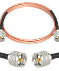 RG316 Coax Cable 6ft UHF PL259 Male To Male 50 Ohm CB Antenna Cable For HAM Radio And Antenna Analyzer Use