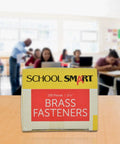 Top Shelf Brass Plated Fasteners 1-1/2 Inches Size 6 Bulk Pack Of 100 Heavy Duty Binding Pins for classrooms and organization.