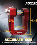 Three Quarter Inch D Ring Shackle With Seven Eighths Pin Forged Aluminum Heavy Duty Tow And Recovery For Off Road Use Red Two Pack 68000 Lbs Break Strength displaying size dimensions and measurements.