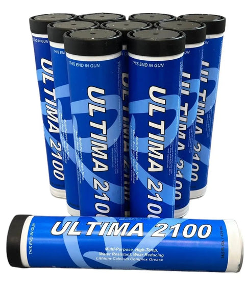 Ultima 2100 NLGI Grade 2 Lithium Calcium Complex Multi Purpose High Temp Grease 10 Pack of 14.5 Fl Oz Each tubes
