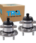 Rear Wheel Bearing And Hub Assembly Set Dual Rear Hubs For 2019 2020 Hyundai Elantra GT N Line, 2019 2021 Veloster, And 2020 2021 Kia Forte GT - 2 Piece Replacement Kit For Driver And Passenger Sides