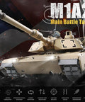 Image of US M1A2 Abrams RC Tank One Sixteenth Scale HengLong 2 4GHz Remote Control Vehicle With Realistic Sound And Lights in action