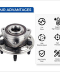 Front Or Rear Wheel Hub Bearing Assembly With ABS For 5-Lug GM Vehicles - Fits Malibu, Impala, Equinox, GMC, Chevrolet, Cadillac