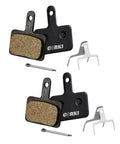 Two pairs of resin disc brake pads set for smooth quiet braking with quick bite low disk wear and progressive power TRP Tektro Shimano