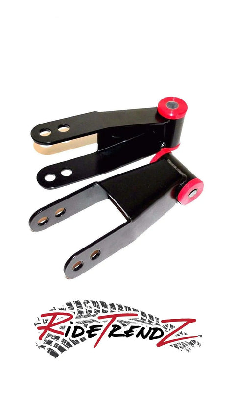Chevy Silverado 1500 1988 To 1998 Lowering Kit With 5 Inch Front Drop Spindles And Coil Springs Seven Inch Rear Flip Kit Doestch Tech Premium Nitro Shocks For 2WD V8 Motor, black and red metal components